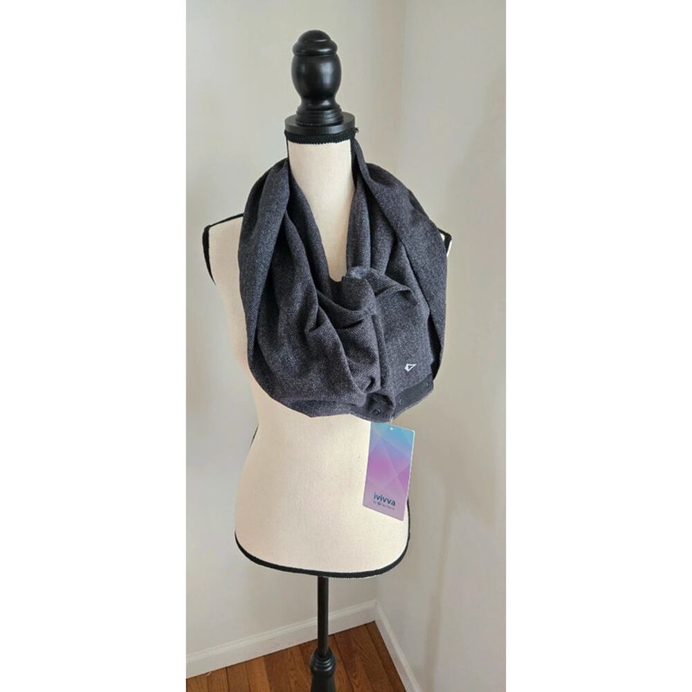 NWT ivivva lululemon chill scarf gray